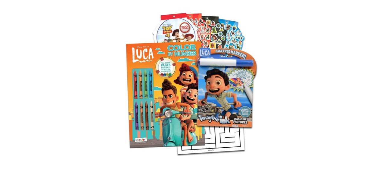 Disney Luca Coloring Book and Activity Bundle