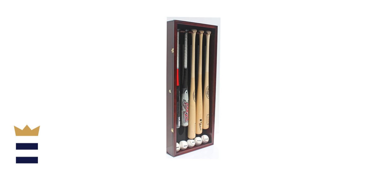 DisplayGifts Pro UV 5 Baseball Bat Display Case