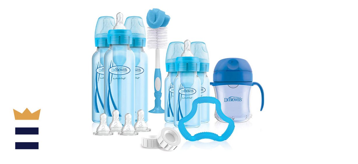 Dr. Brown’s Options+ 19-Piece Baby Bottles Gift Set in Blue
