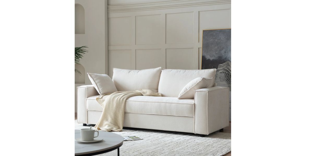 Alcantara 3-Seater 79.5'' Modern Upholstered Sofa