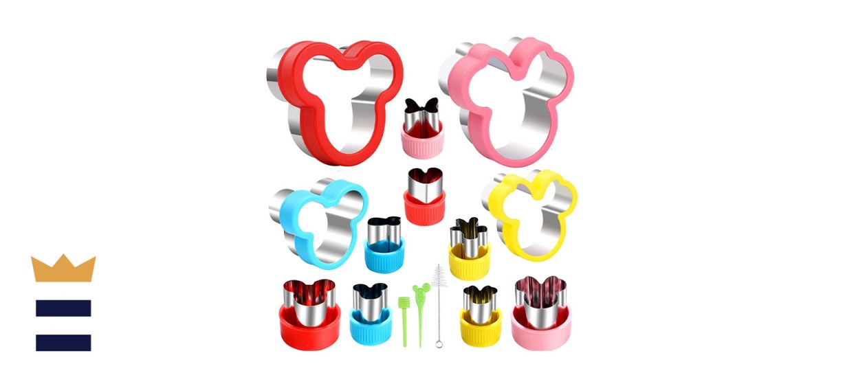 Elfkitwang Mickey And Minnie-Themed Cookie Cutter Set
