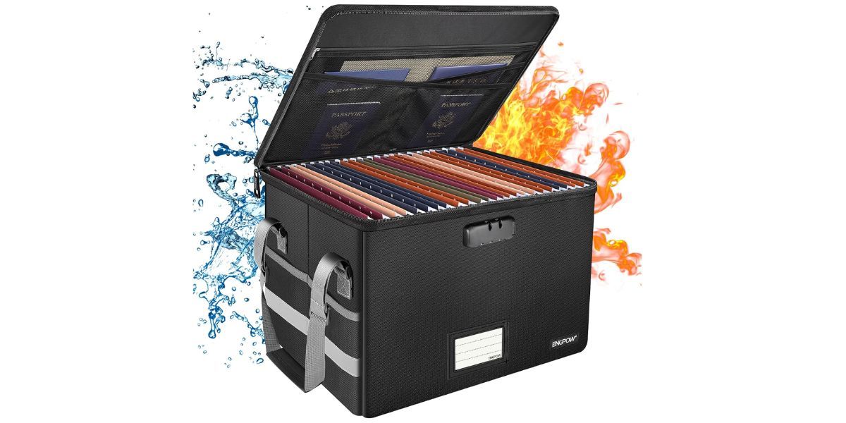  ENGPOW Fireproof Document Box