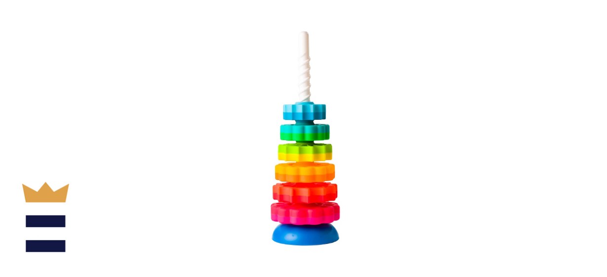 Fat Brain Toys Spin Again Stacking Toy