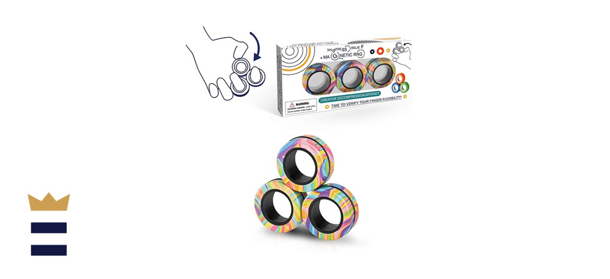 Finger Rock Magnetic Rings Fidget Toy Set