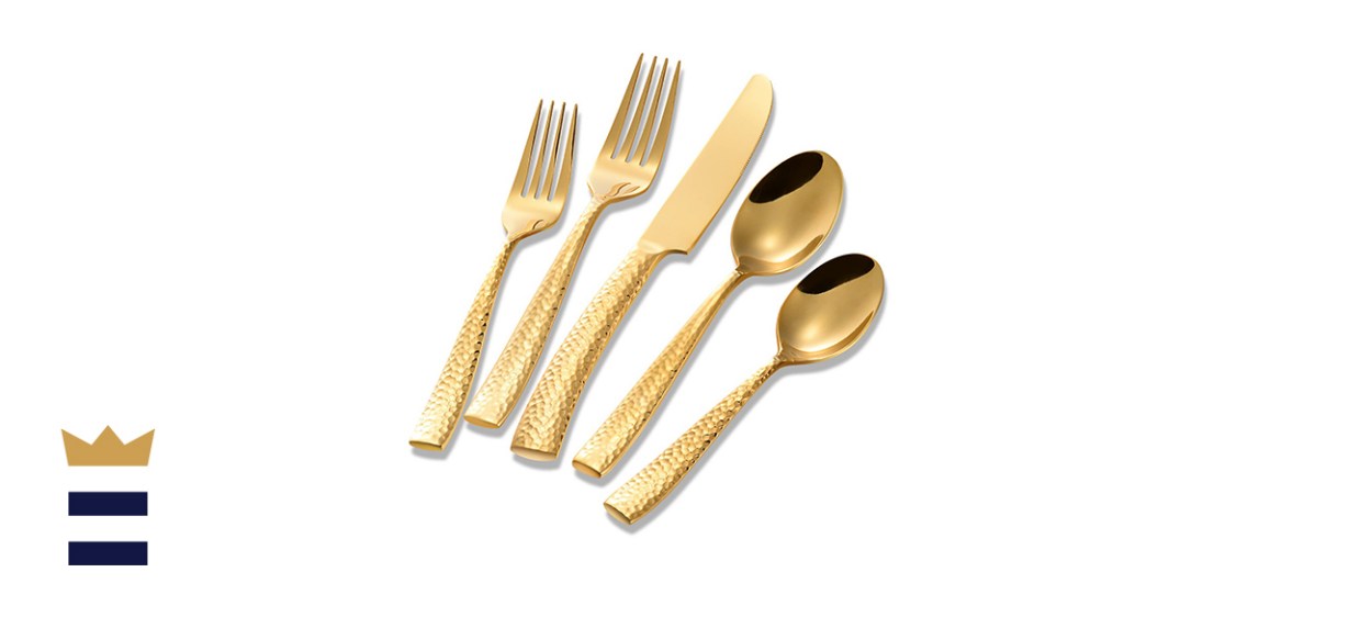 Flatasy 20-Piece Gold Flatware Set
