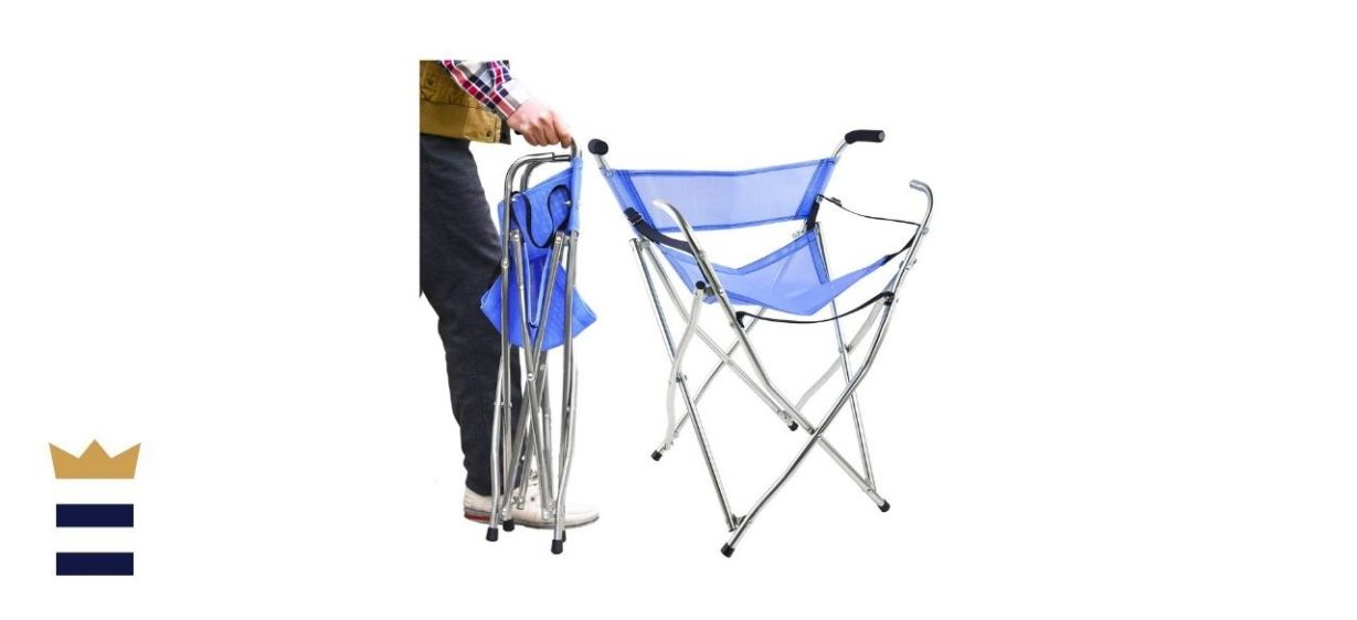 Freshore Folding Cane with Heavy Duty Chair