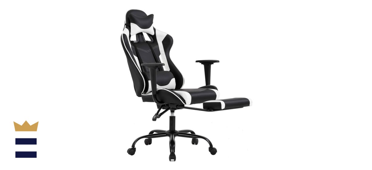 Gaming Chair with Footrest, Ergonomic Office Chair