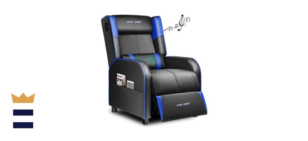 GTRacing Gaming Recliner with Massage and Bluetooth
