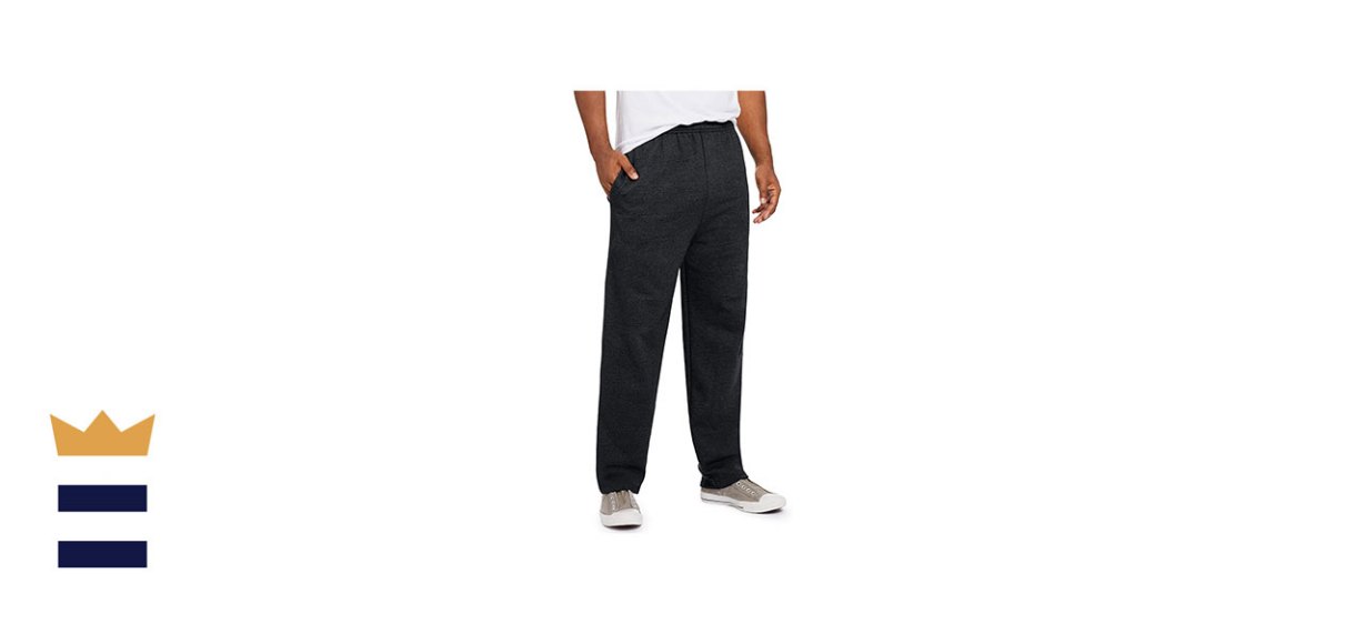 Hanes Men’s EcoSmart Open Leg Pant With Pockets