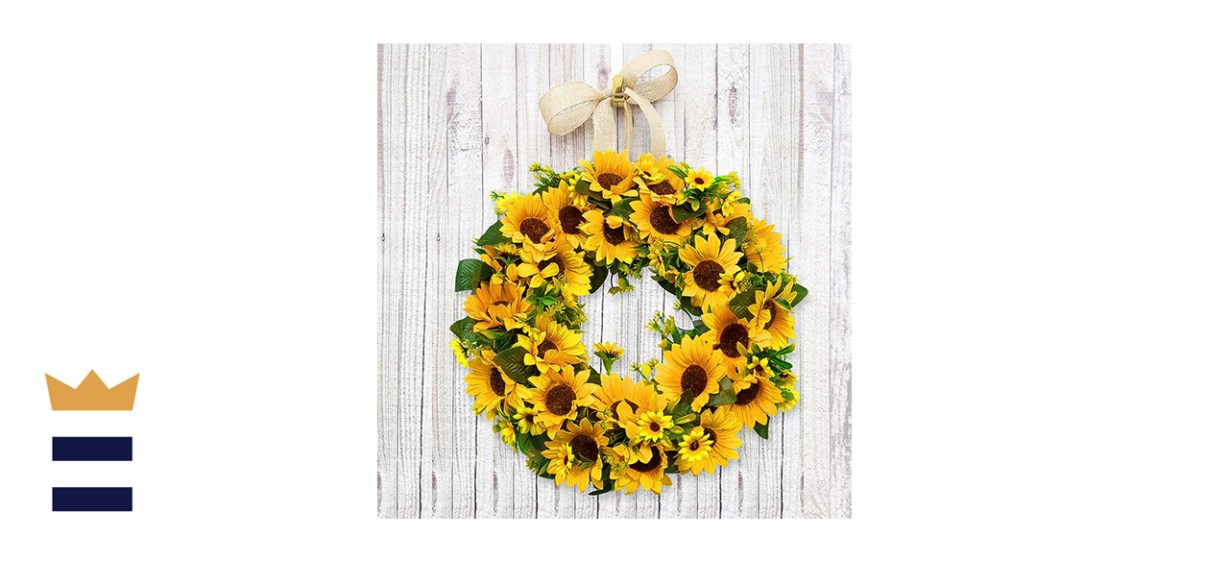 Hoomall Welcome Sunflower Wreath