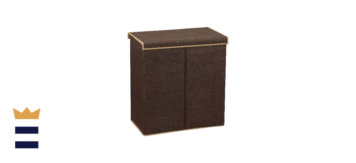 Household Essentials Double Hamper Laundry Sorter with Lid