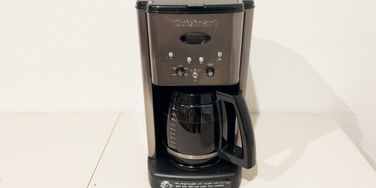 Front view of Cuisinart Brew Central on kitchen counter