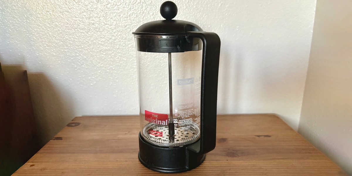 Bodum Brazil French Press on tabletop