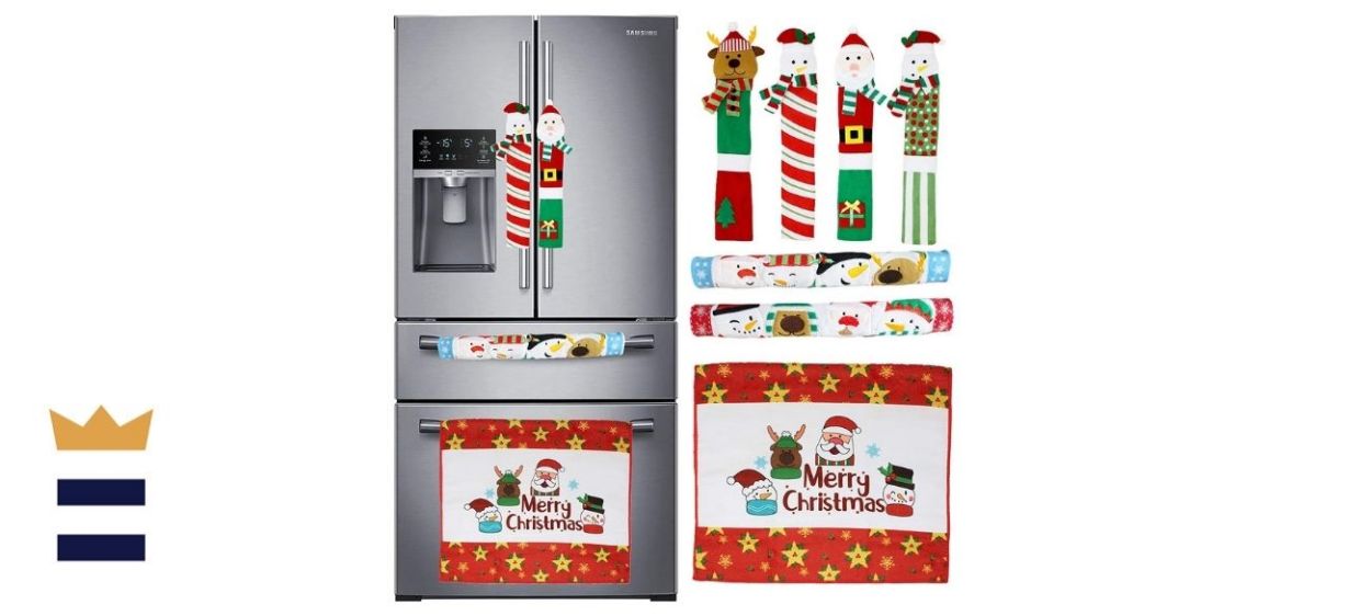 JOYIN Store 7 Pieces Christmas Kitchen Appliance Handle Covers