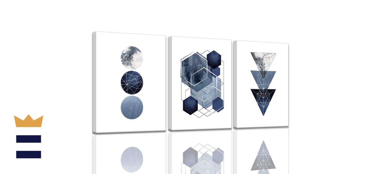 Kakemono Modern Indigo Abstract 