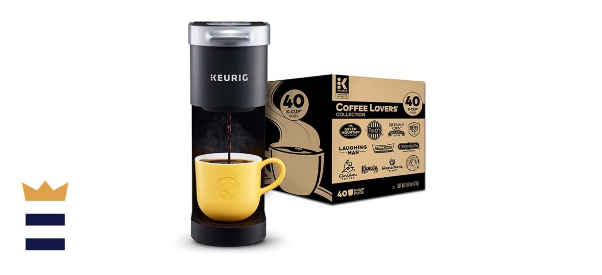 Keurig K-Mini Coffee Maker with Coffee Lovers’ K-Cup Variety Pack