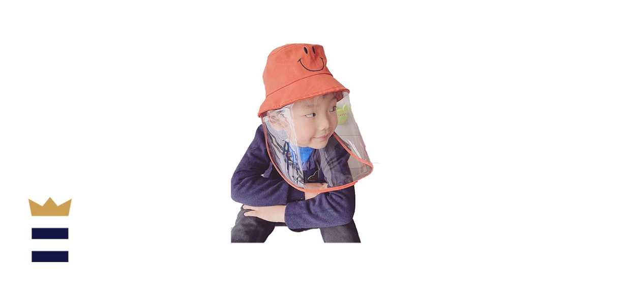Kids Face Shield With Fisherman Hat