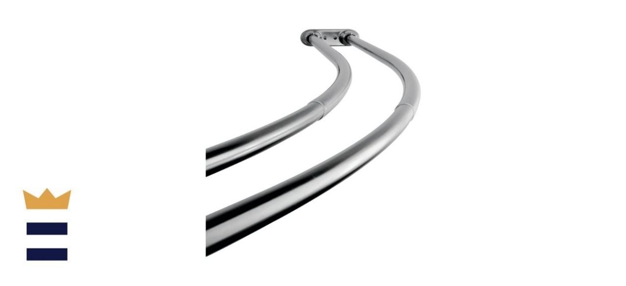 Kingston Brass Adjustable Double Curved Shower Curtain Rod
