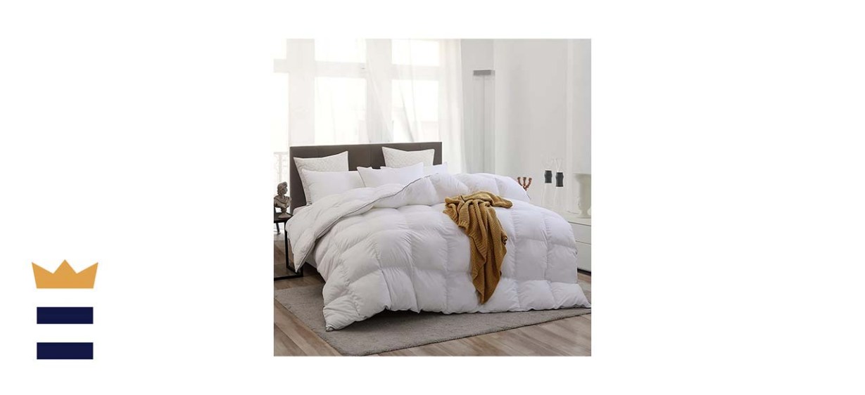 L Lovsoul Pure White Goose Down Comforter