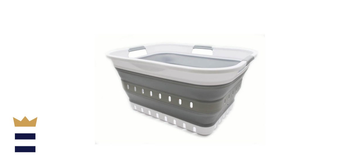 SAMMART 42L (11 gallon) Collapsible Plastic Laundry Basket