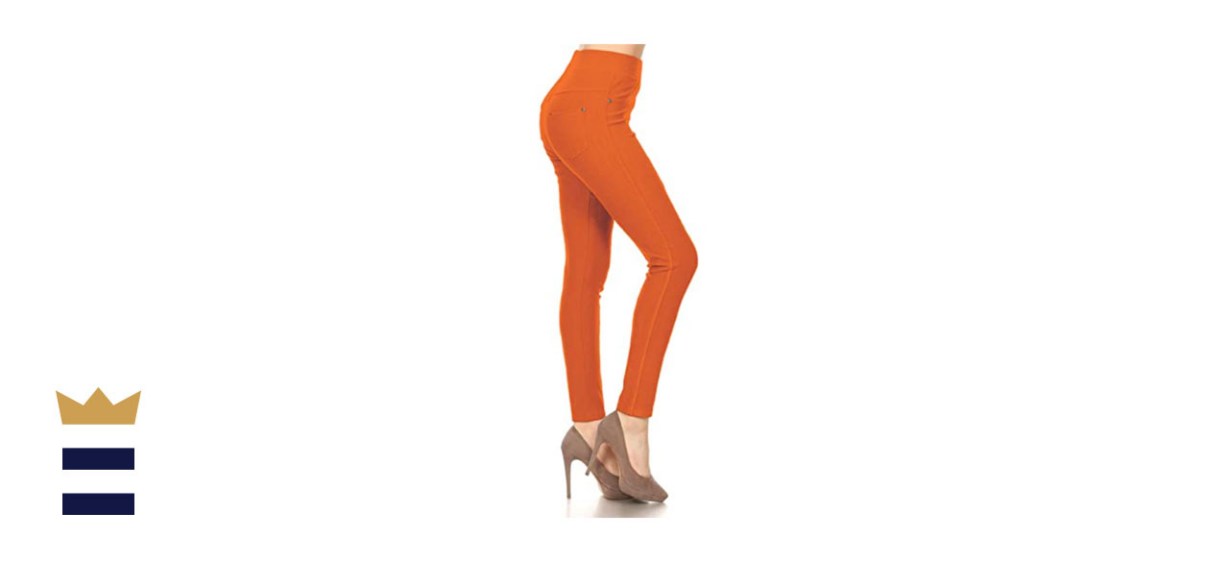 Leggings Depot Premium Quality Cotton Blend Stretch Jeggings