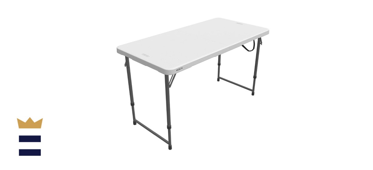 Lifetime Adjustable, 4-Foot, Folding Utility Table