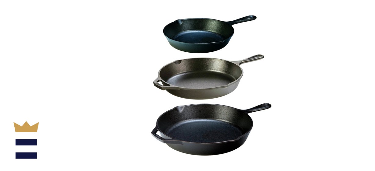 Lodge Seasoned Cast Iron 3-Skillet Bundle