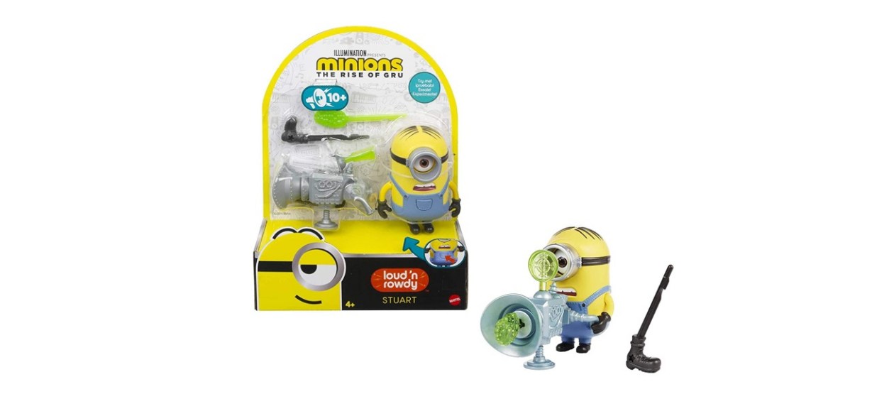Loud N’ Rowdy Stuart Minion Talking Action Figure