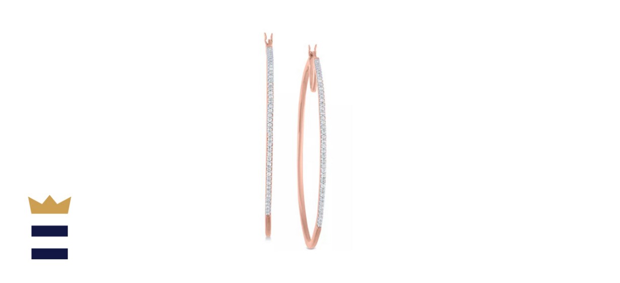 Macy’s Diamond Hoop Earrings (1/2 ct.)