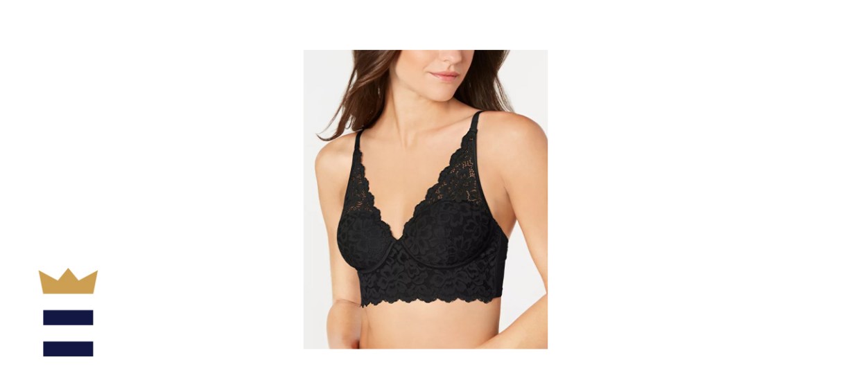 Maidenform Pure Comfort Lace &amp; Mesh Longline Wireless Bralette