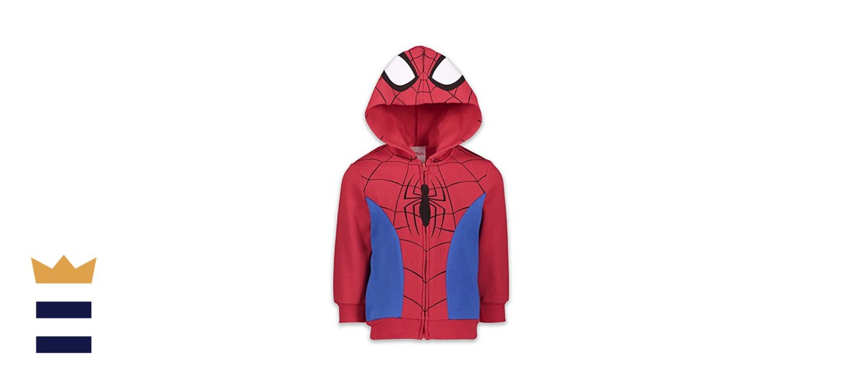 Marvel Spiderman Venom Spiderverse Boys Fleece Zip-up Costume Hoodie