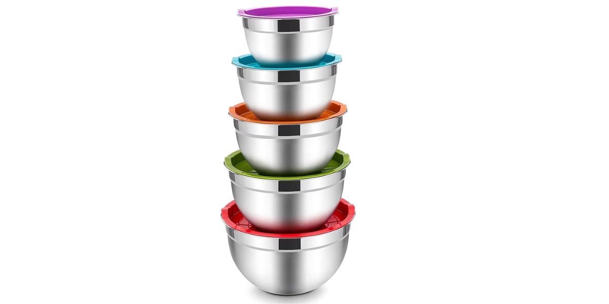 Vesteel Mixing Bowls with Lids Set of 5