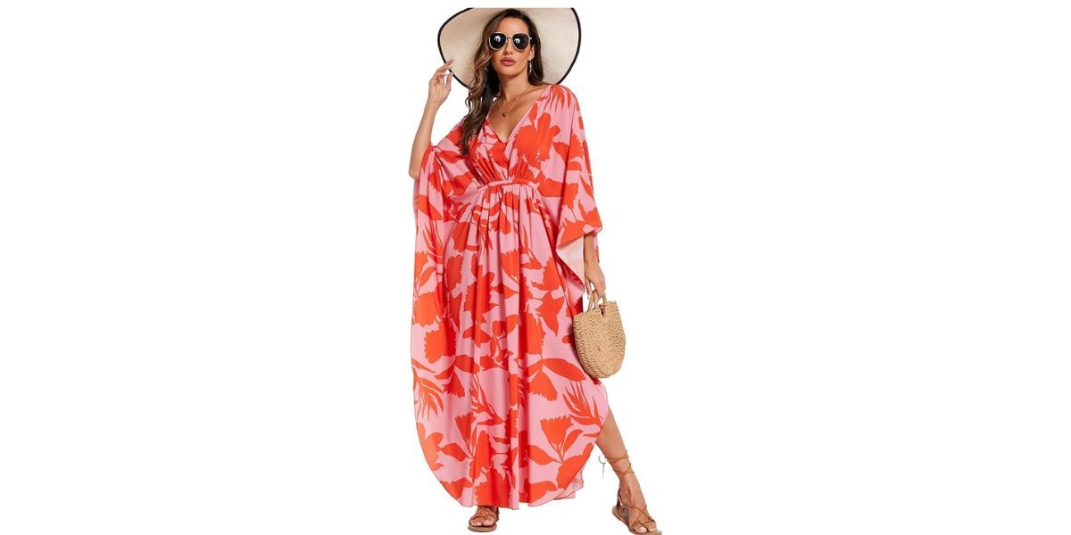Moss Rose Kaftan Dress