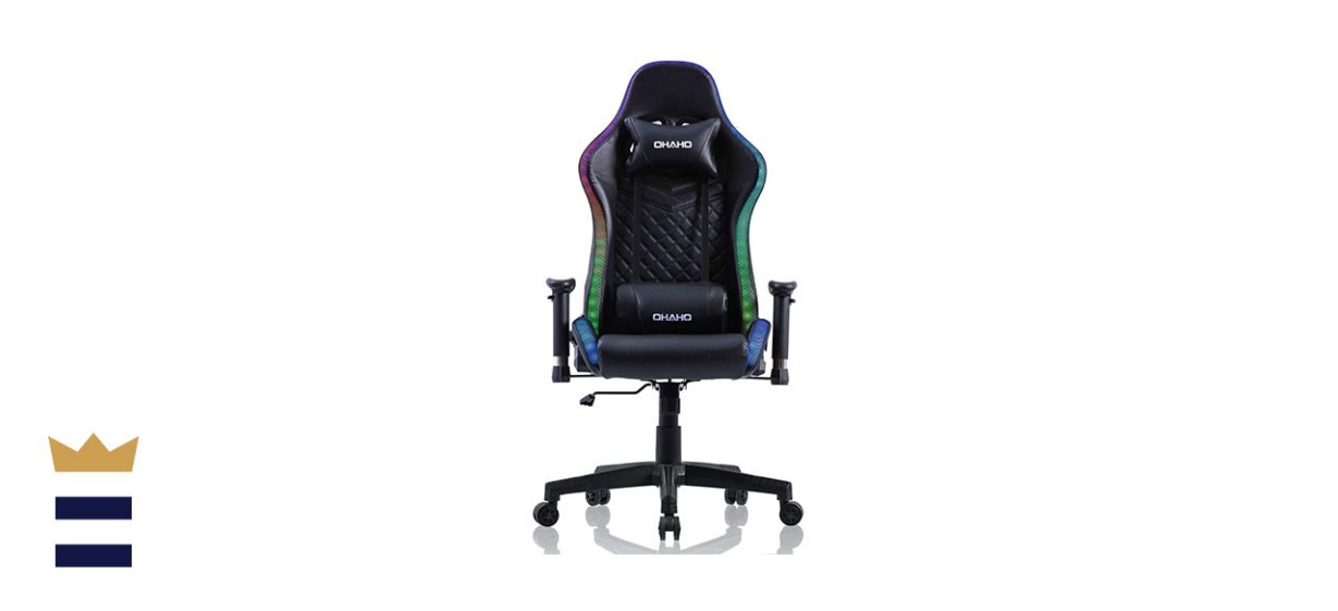 Ohaho RGB Lighting High Back Gaming Chair