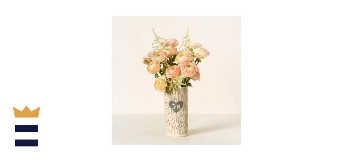 Personalized Faux Bois Vase