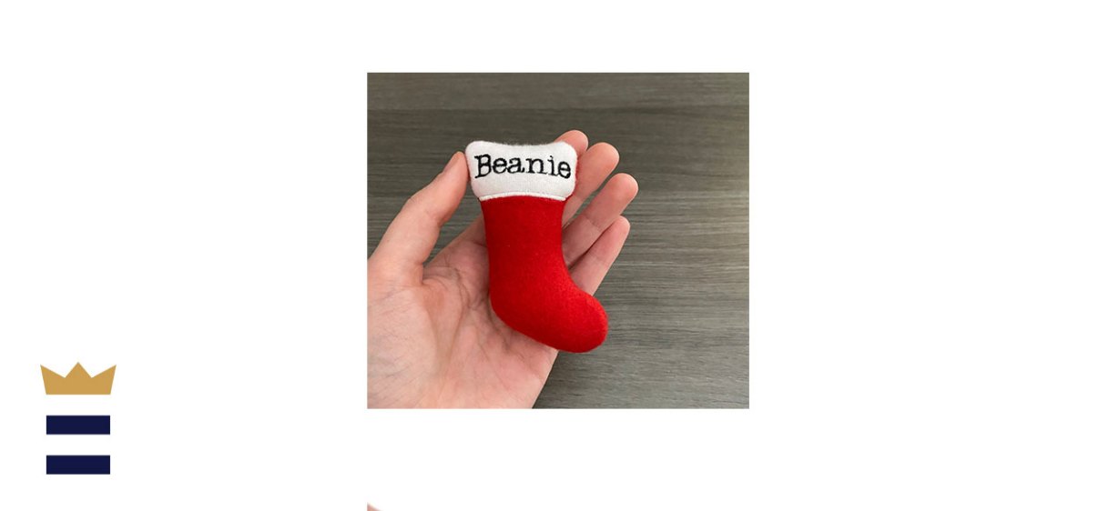 Personalized Stocking Christmas Cat Toy