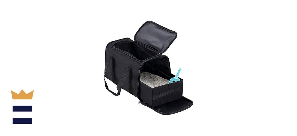 Petleader Collapsible Portable Cat Litter Box