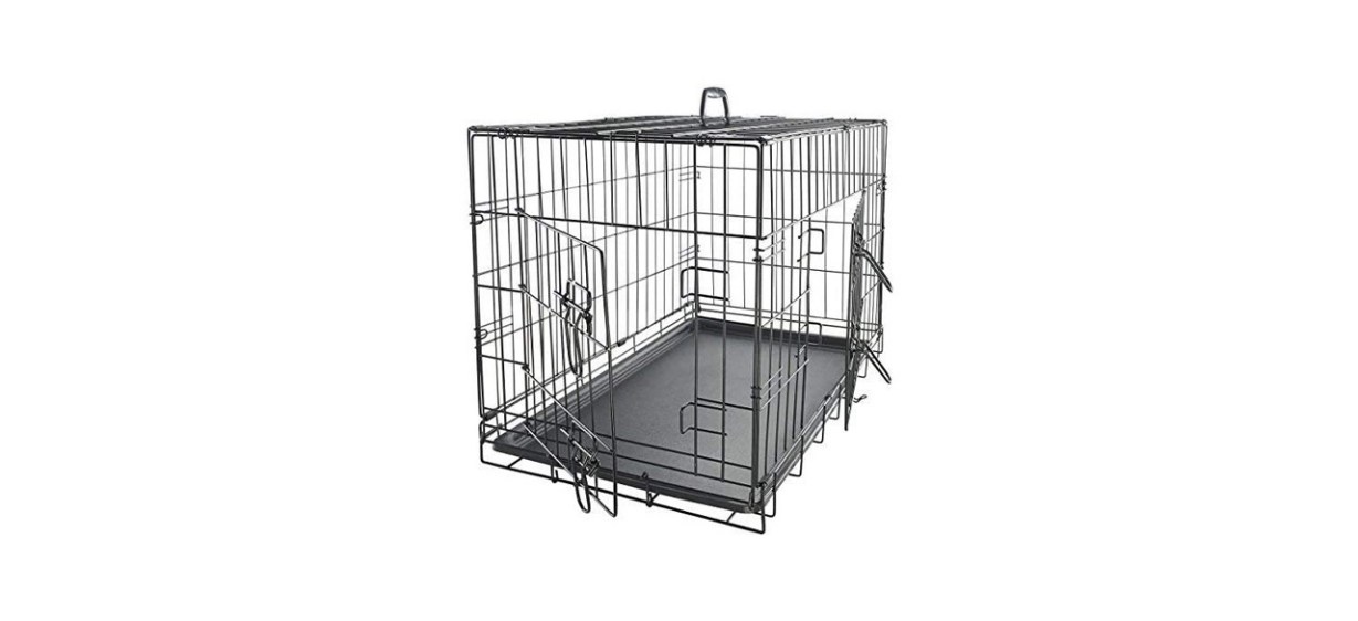 Pets-Best Paws and Pals Double-Door Dog Crate