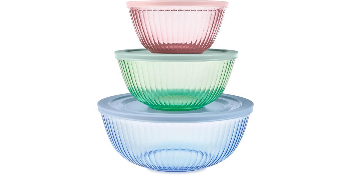 Pyrex Colors Tinted 6-Piece Full Set