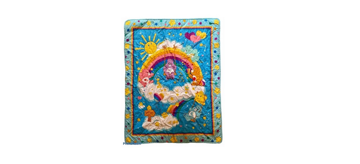 Piper and Abbey Poppin Vintage Care Bears Quilt