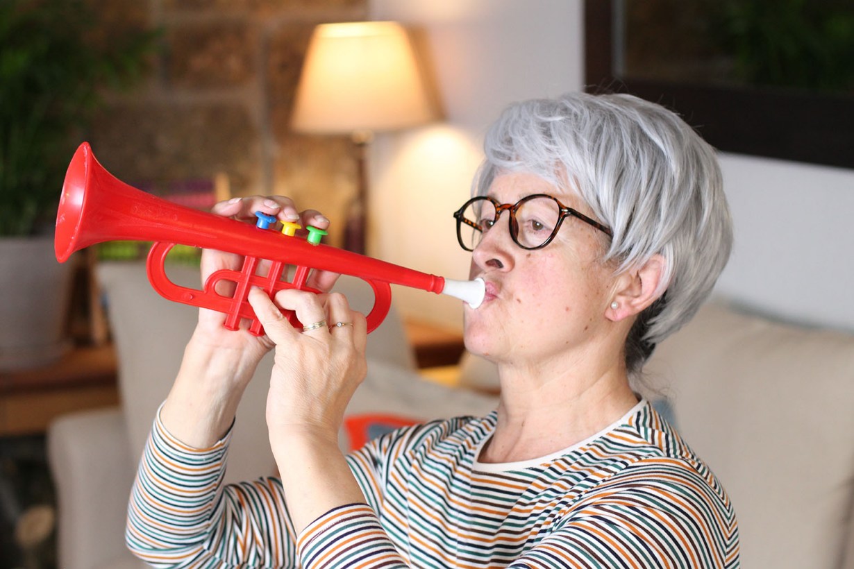 plastic trumpets