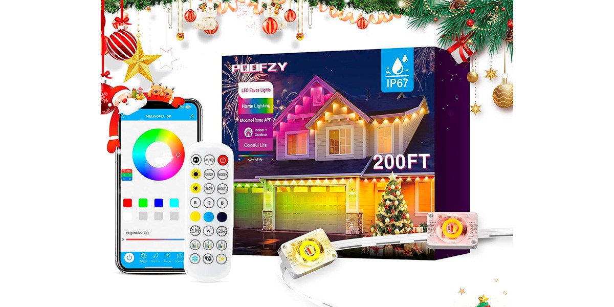 POOFZY Permanent Outdoor Lights for House