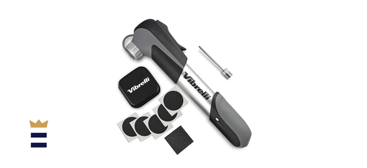 Mini Bike Pump &amp; Glueless Puncture Repair Kit