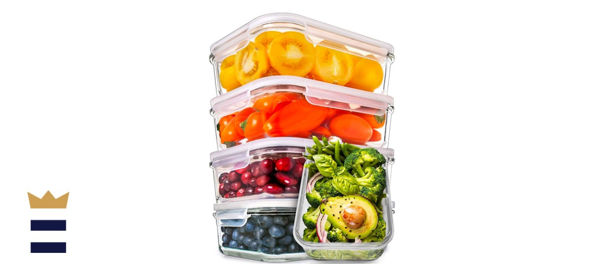PrepNaturals Meal Prep Glass Containers