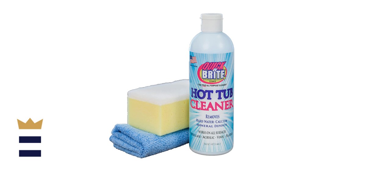 Quick N Brite Heavy-Duty Hot Tub Cleaner for Use on All Brands of