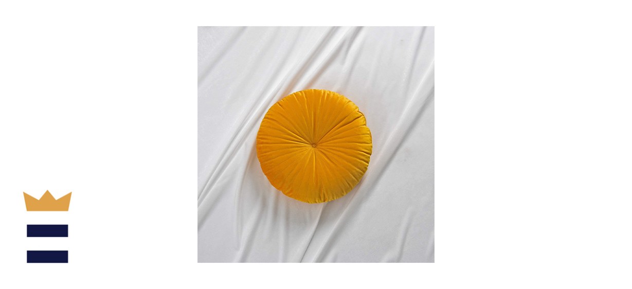 Roslynwood Shelly Round Yellow Pillow