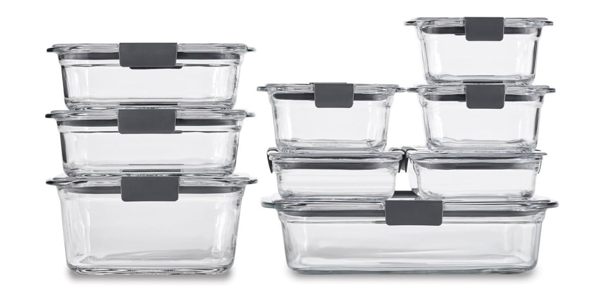Rubbermaid Brilliance Glass Food Storage Containers