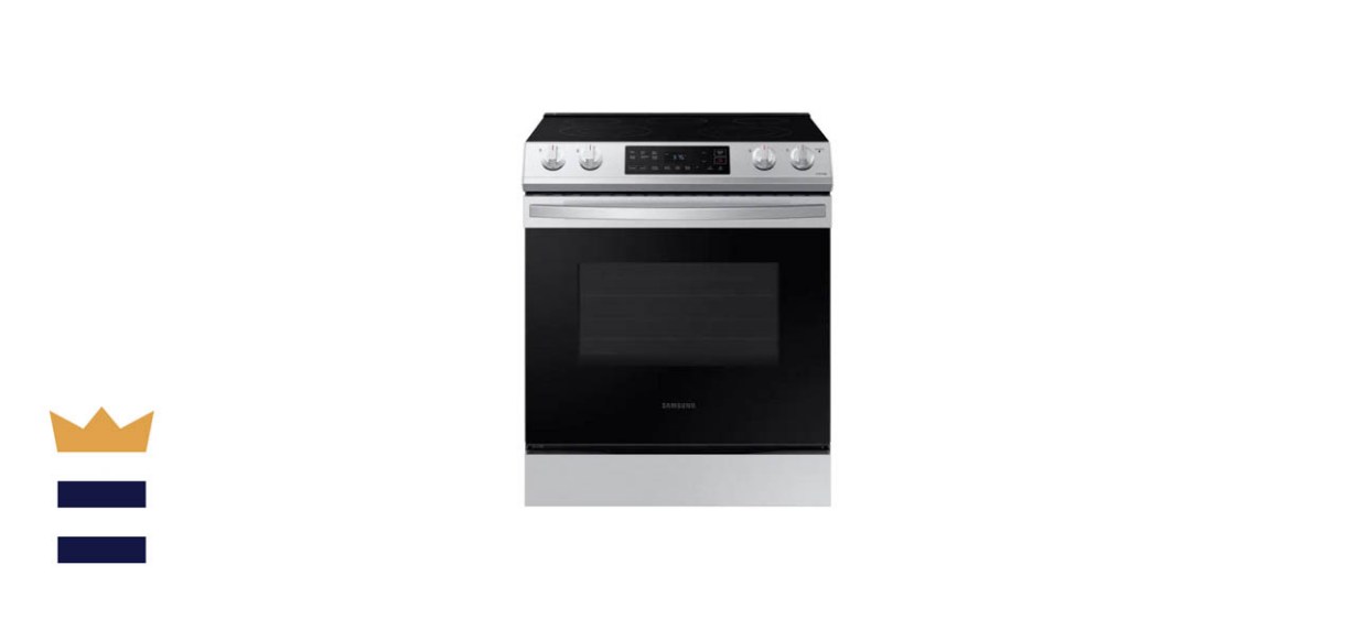 Samsung 30-Inch Slide-In Electric Range with Self-Cleaning Oven