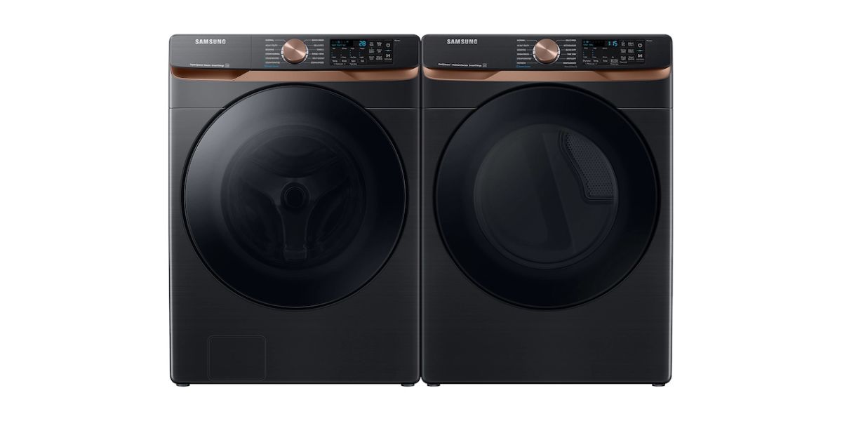 Samsung Extra Large Capacity Smart Front Load Washer and Gas Dryer