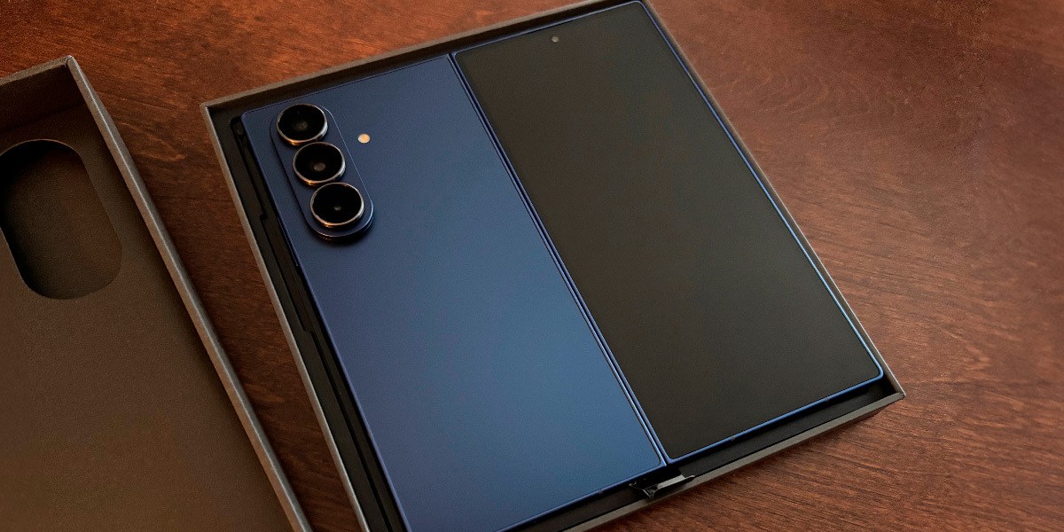 A Samsung Galaxy Z Fold7 phone unfolded